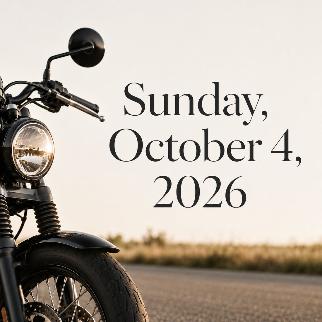Sunday, October 4, 2026